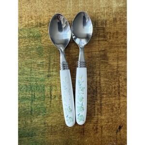 Corelle Corning Ware Callaway Ivy Replacement Two Small Spoons 2